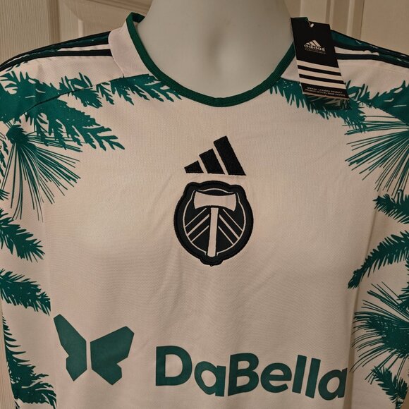 adidas Portland Timbers 2024/25 Away Jersey Men's Sizes S - XL NWT MLS Natural - Picture 4 of 16